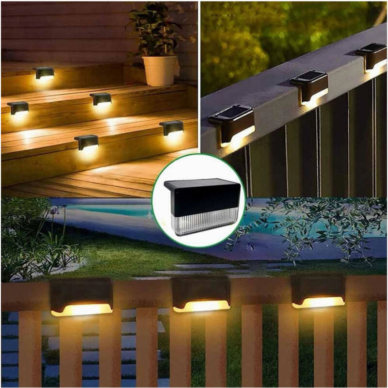 foto del prodotto trade shop traesio luce solare giardino lampada led pannello solare luce 3000k rgb ip65 xgtjd 001kc 