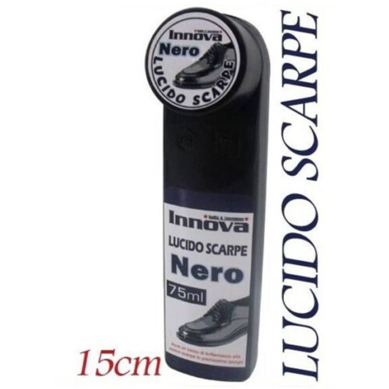 foto del prodotto trade shop traesio lucida scarpe nero 75ml con crema pulizia calzature uomo donna lucido 