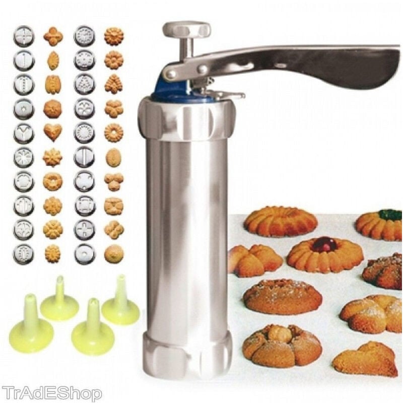 foto del prodotto trade shop traesio macchina siringa per biscotti dolci fatti in casa cucina cake design formine 