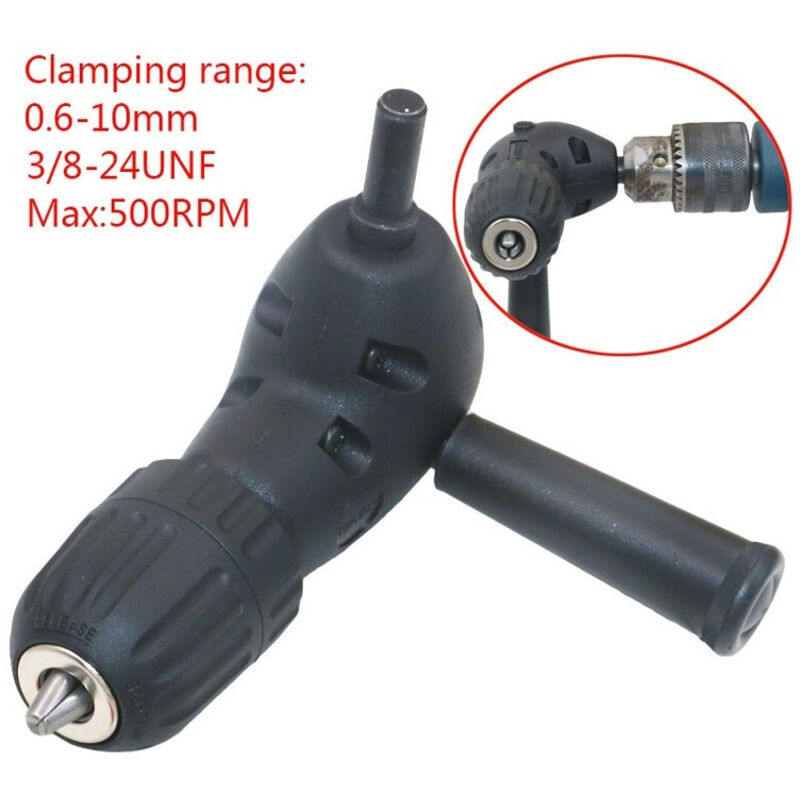 foto del prodotto trade shop traesio mandrino angolare 90 accessorio per trapano a cremagliera 0,6 10 mm 