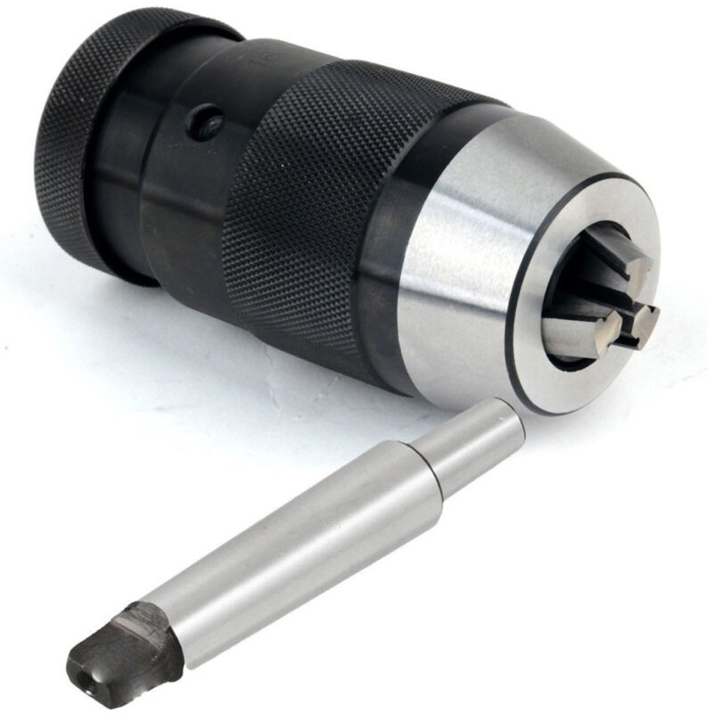 foto del prodotto trade shop traesio mandrino autoserrante per tornio trapano a colonna 1 10mm attacco b12 mt2 