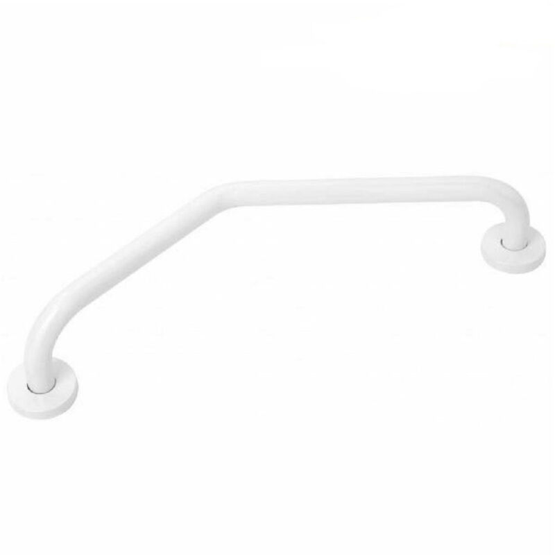 foto del prodotto trade shop traesio maniglione da bagno per anziani disabili acciaio bianco antiscivolo 60 cm 