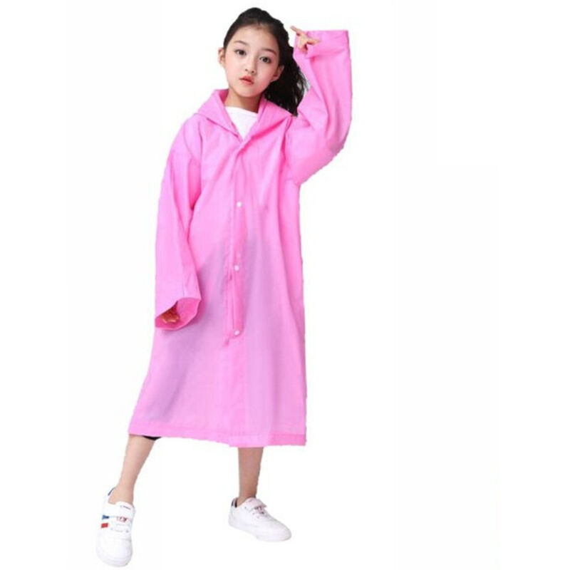 foto del prodotto trade shop traesio mantella impermeabile con cappuccio anti pioggia bambini poncho vari colori moda 