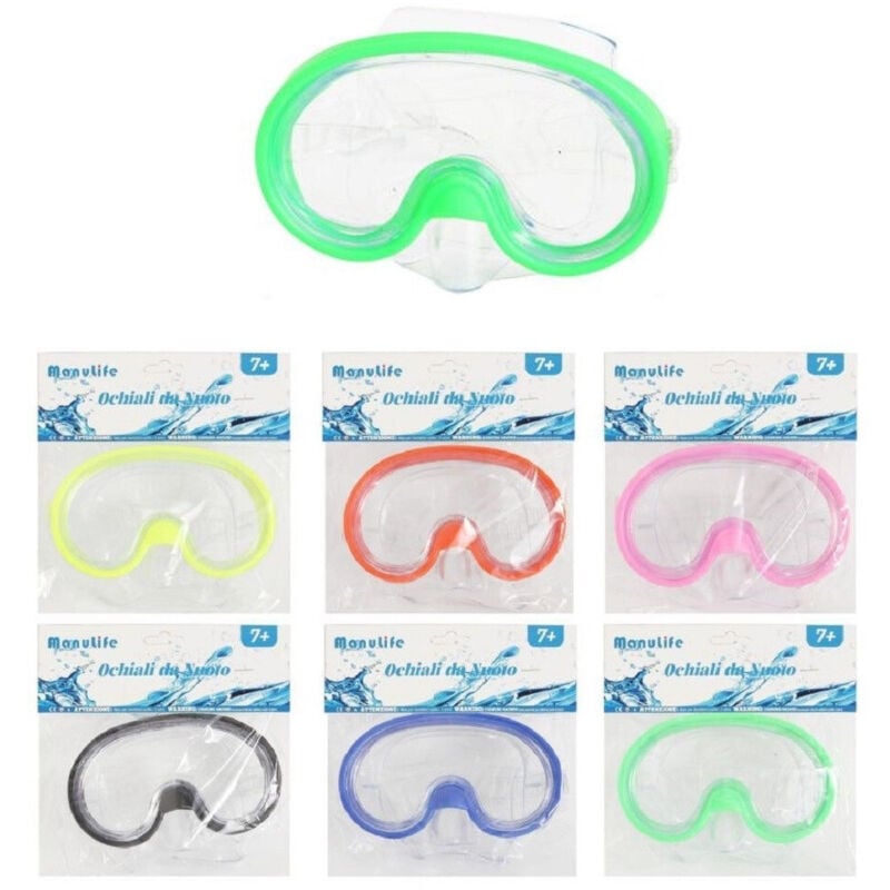 foto del prodotto trade shop traesio maschera da nuoto mare sub spiaggia estate snorkling 16x10cm colori vari 605416 