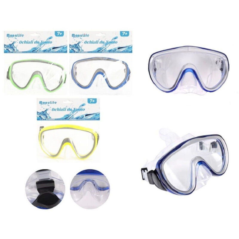 foto del prodotto trade shop traesio maschera mare nuoto piscina estate sport immersioni 160x100mm vari colori 605430 