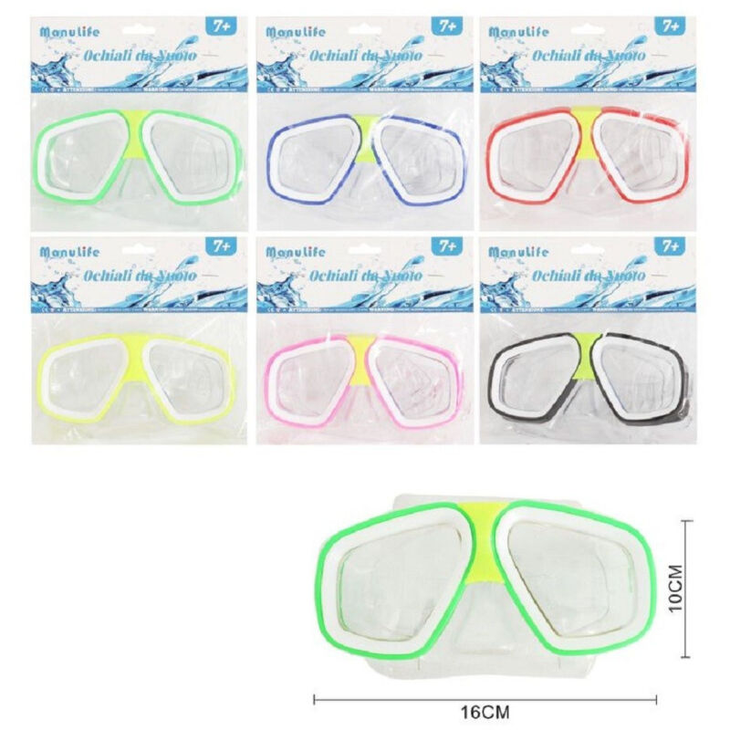 foto del prodotto trade shop traesio maschera nuoto piscina mare estate sport immersioni 16x10 cm vari colori 605413 