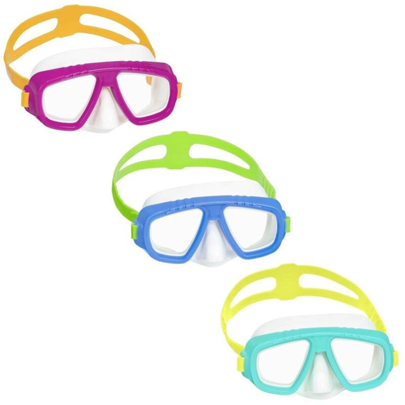 foto del prodotto trade shop traesio maschera sub caymen 3 6 anni 3 colori lenti in policarbonato protezione uv 22011 