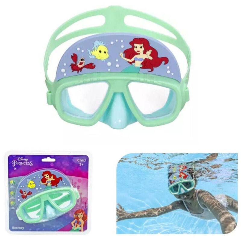 foto del prodotto trade shop traesio maschera subacquea ariel per bambini regolabili nuoto piscina mare estate 3 