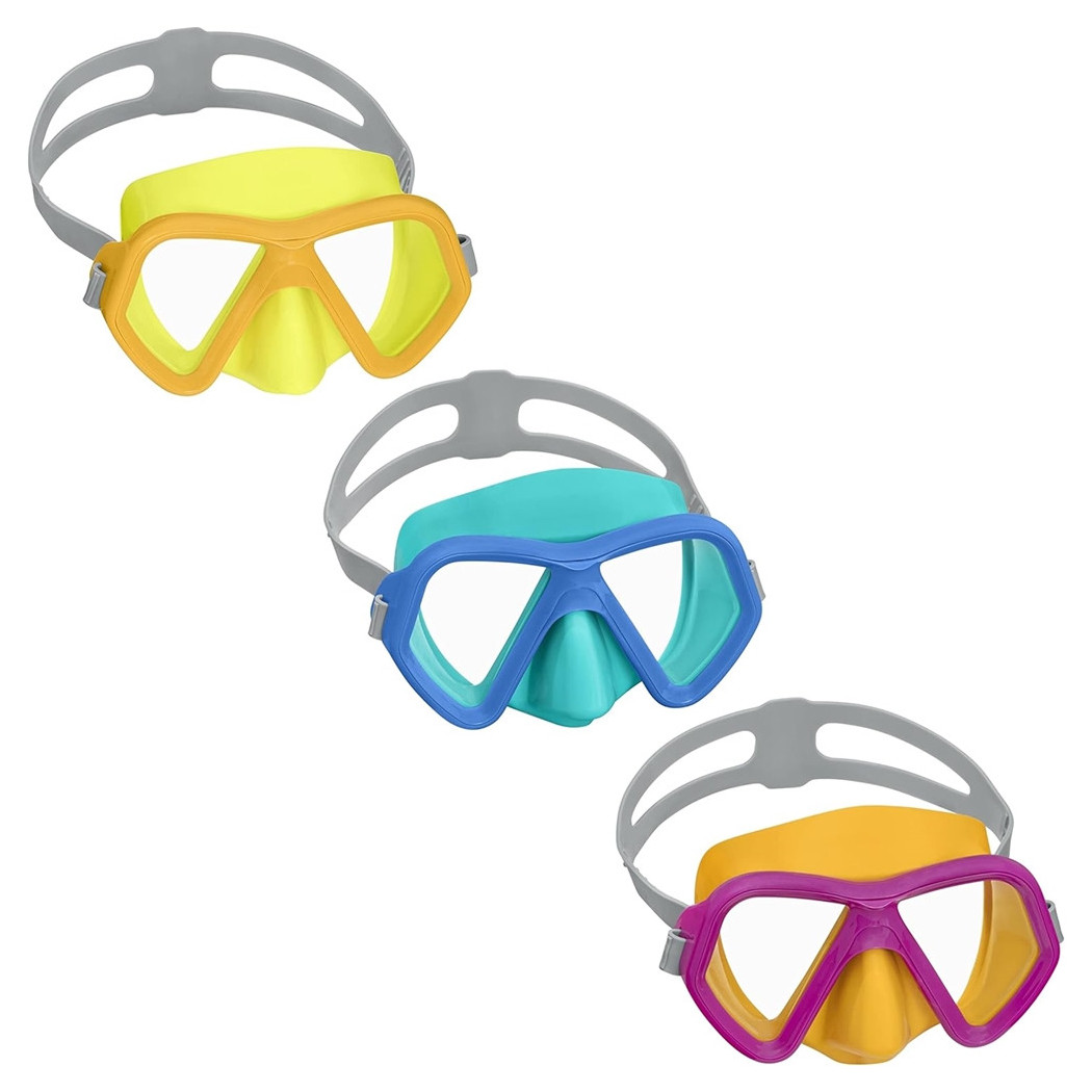 foto del prodotto trade shop traesio maschera subacquea per bambini glider con protezione uv colori assortiti 22048 