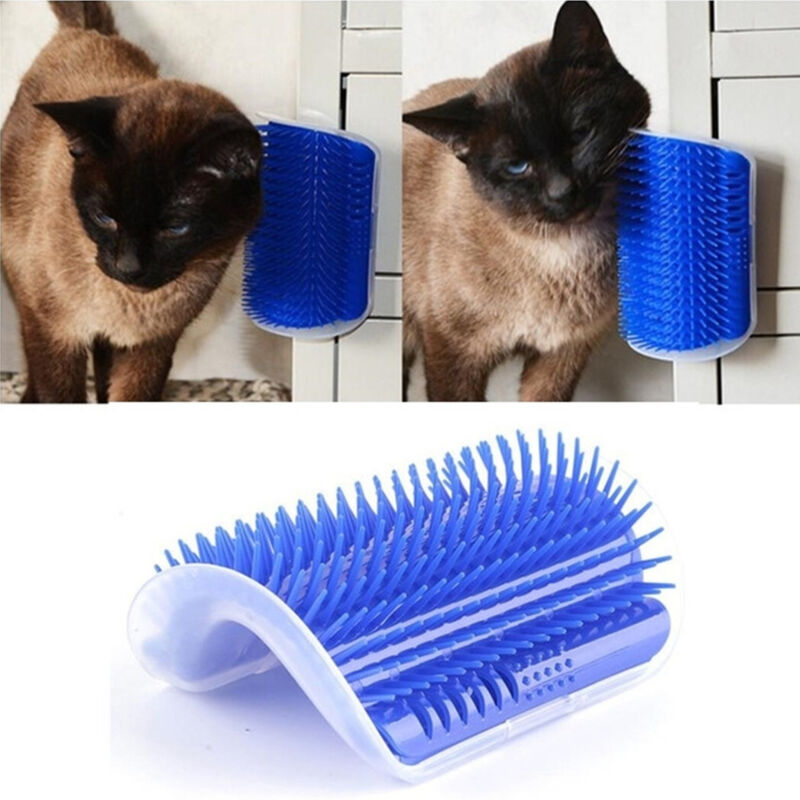 foto del prodotto trade shop traesio massaggiatore da parete spazzola cardatore peli corti lunghi guanto per cane gatto 