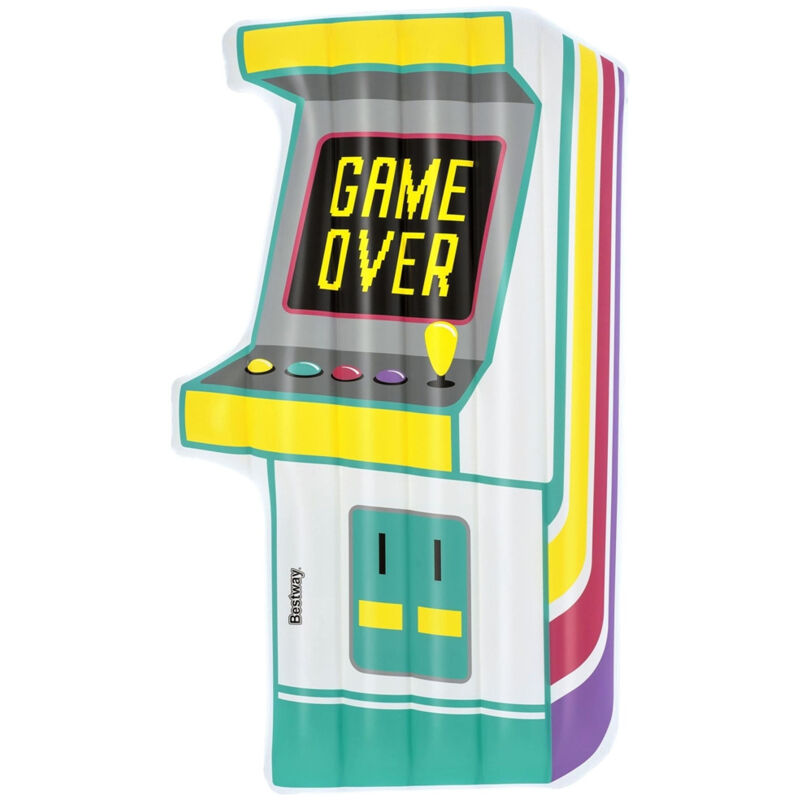 foto del prodotto trade shop traesio materassino gonfiabile galleggiante piscina aqua arcade grafica forma videogioco 43851 