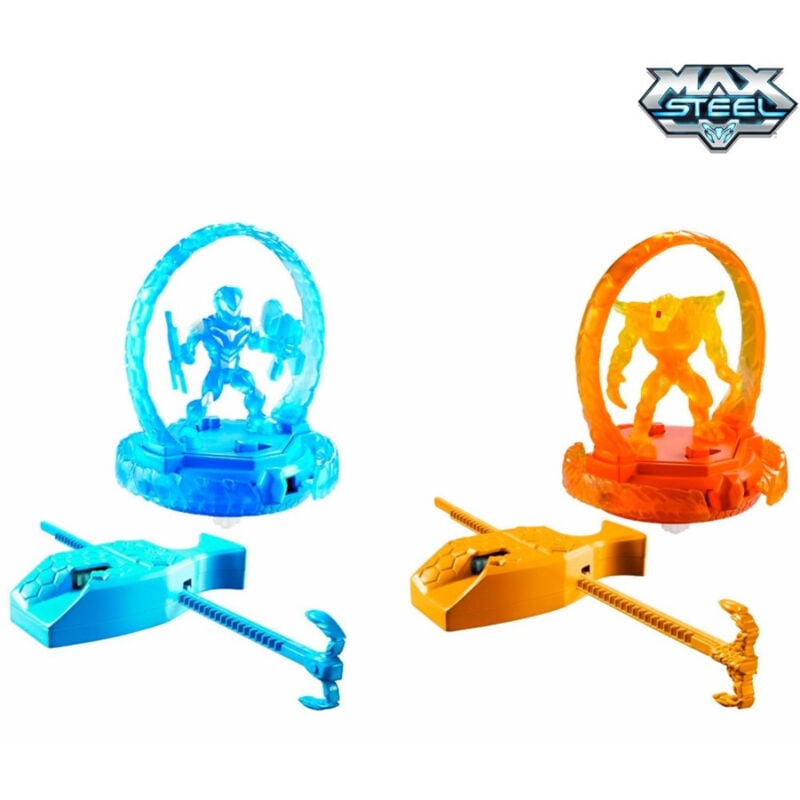 foto del prodotto trade shop traesio max steel turbo battlers max dredd effetto luminoso elementor vs max steel sfide 