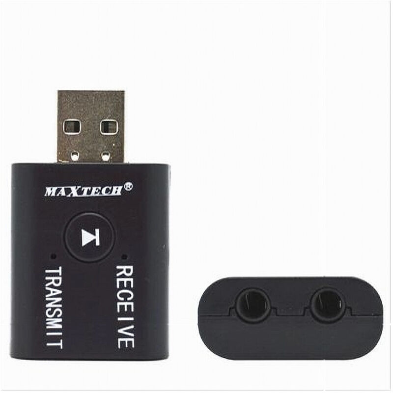 foto del prodotto trade shop traesio maxtech adattatore bluetooth usb audio segnale ricevente trasmittente wireless ad bt004 