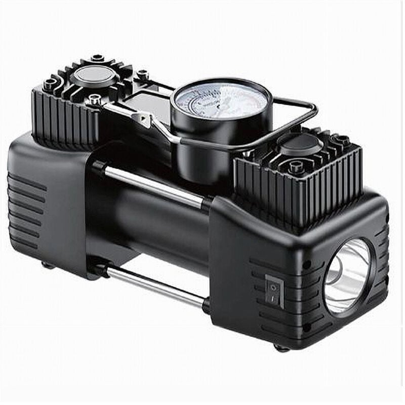 foto del prodotto trade shop traesio maxtech compressore portatile 12v 150psi gonfiatore ruote auto 85l min manometro co ar04 