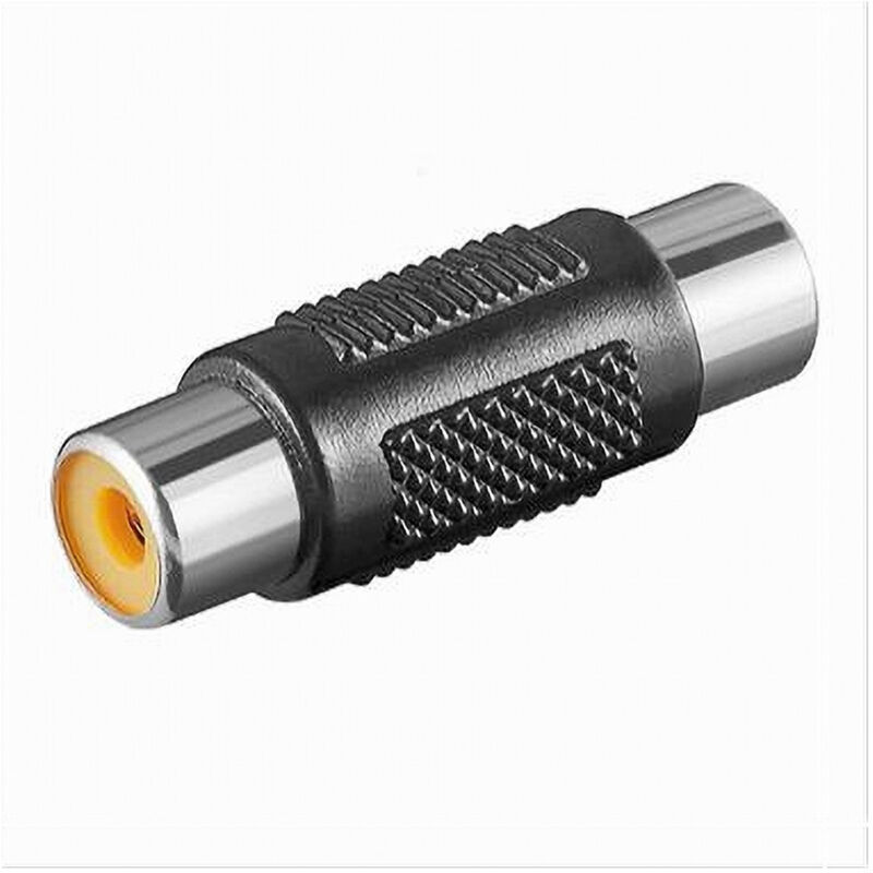 foto del prodotto trade shop traesio maxtech connettore adattatore audio video accoppiatore rca femmina a rca femmina c 068 