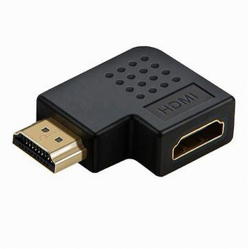foto del prodotto trade shop traesio maxtech connettore adattatore hdmi maschio femmina angolato piatto convertitore video c 061 