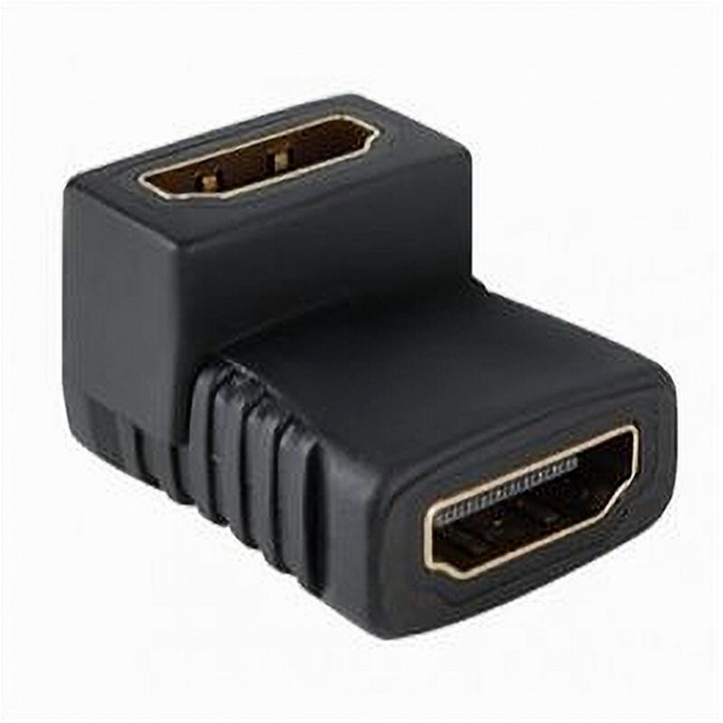 foto del prodotto trade shop traesio maxtech connettore adattatore prolunga video per tv hdmi femmina a hdmi femmina 90 c 089 