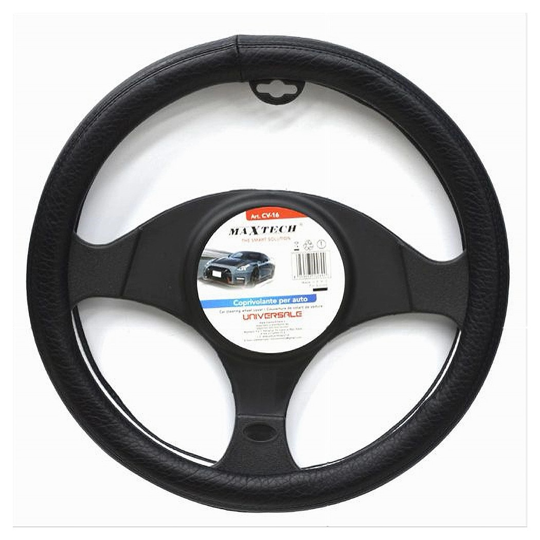 foto del prodotto trade shop traesio maxtech coprivolante auto copertura fodera protezione sterzo universale 38 cm nero cv 16 