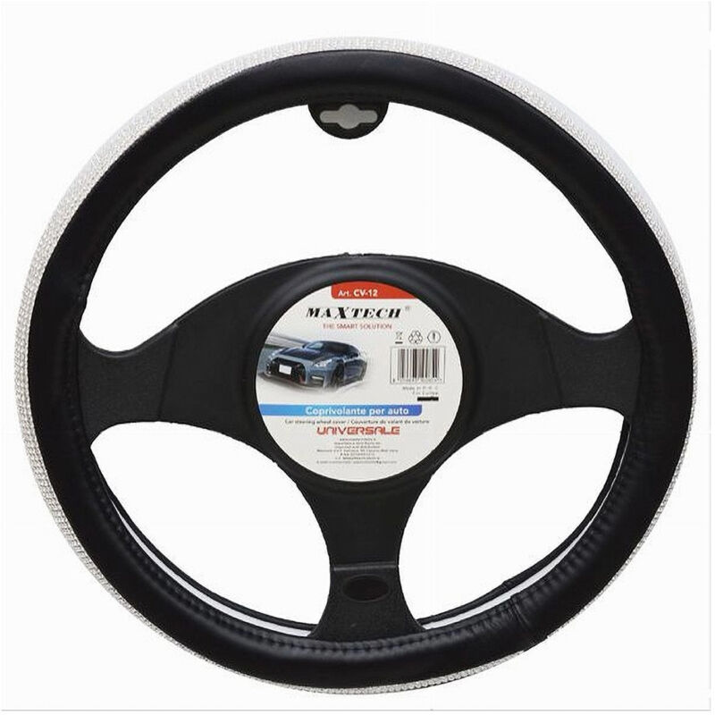 foto del prodotto trade shop traesio maxtech coprivolante universale per sterzo auto fodera protezione accessorio 38 cm cv 12 