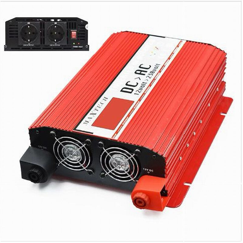 foto del prodotto trade shop traesio maxtech inverter 5000 watt di potenza da 12v a 230v convertitore camper auto hb5000 12v 