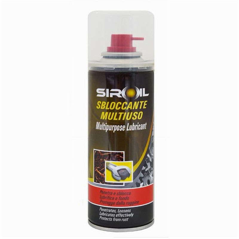 foto del prodotto trade shop traesio maxtech lubrificante sbloccante multiuso protegge dalla ruggine da 200ml spray sir sbloc 