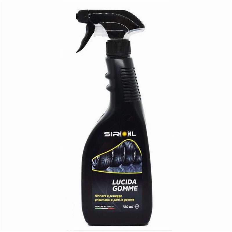 foto del prodotto trade shop traesio maxtech lucida gomme da 750 ml rinnova protegge pneumatici con spray per auto sir lucg 