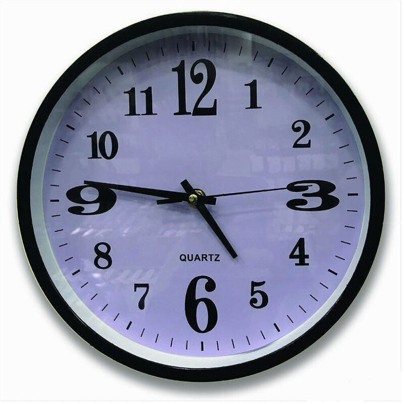 foto del prodotto trade shop traesio - maxtech - orologio da parete tondo movimento al quarzo accessorio decorazione arredo casa -