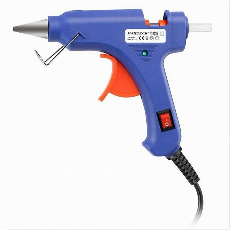 foto del prodotto trade shop traesio maxtech pistola termofusione per colla a caldo incollatrice 30 w fai da te hobby pie 01 