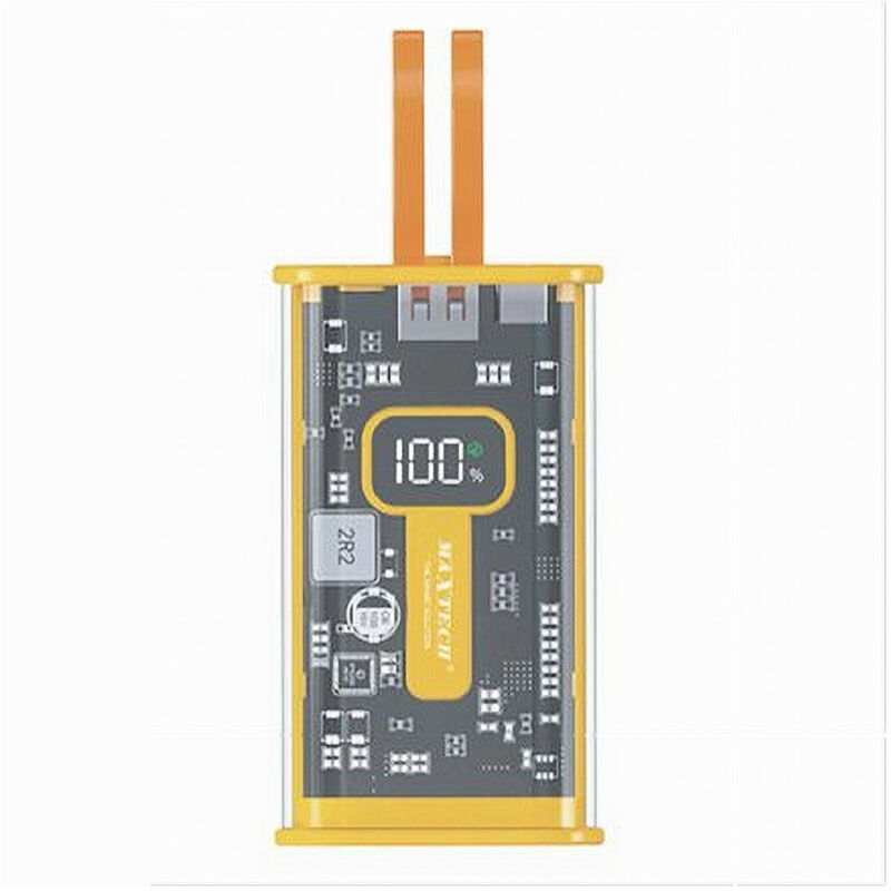 foto del prodotto trade shop traesio maxtech power bank 20000 mah supercharge caricabatteria portatile pd type c usb pa tm018 