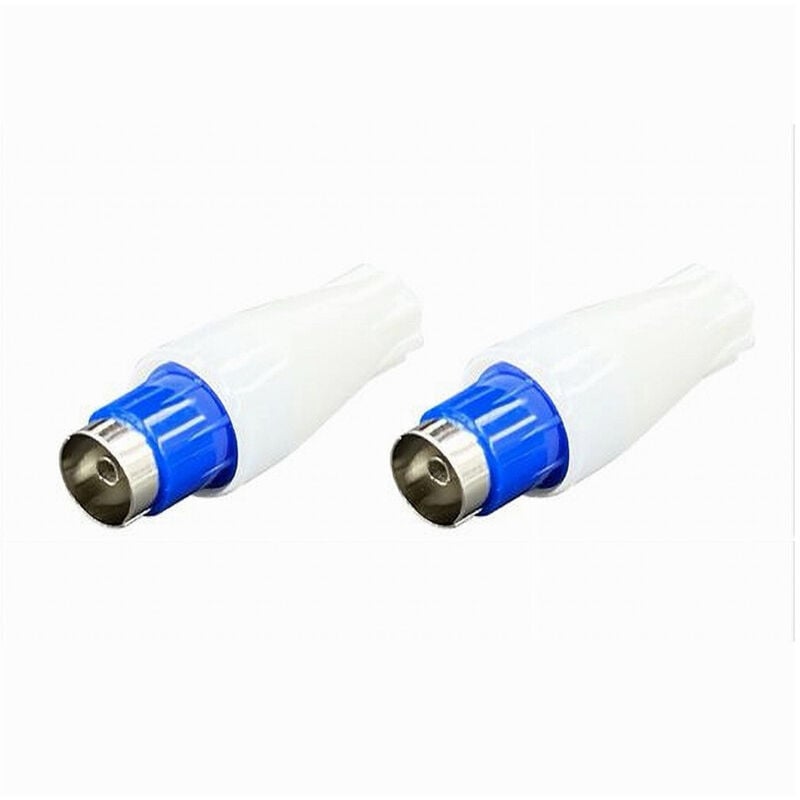 foto del prodotto trade shop traesio maxtech set 2pz connettore spinotto cavo spina antenna a spina femmina televisione c 043 