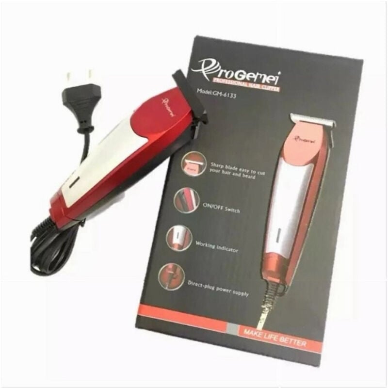 foto del prodotto trade shop traesio maxtech tagliacapelli barba professionale elettrico gm 6133 con filo indicatore funzionamento 
