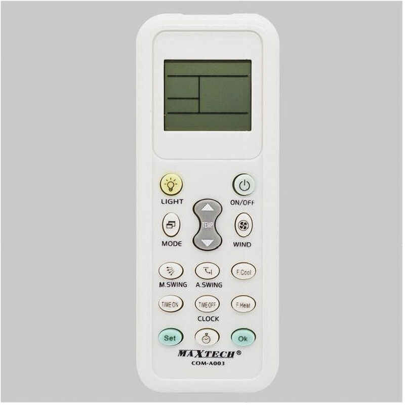 foto del prodotto trade shop traesio maxtech telecomando universale ricambio compatibile condizionatore climatizzatore com a003 