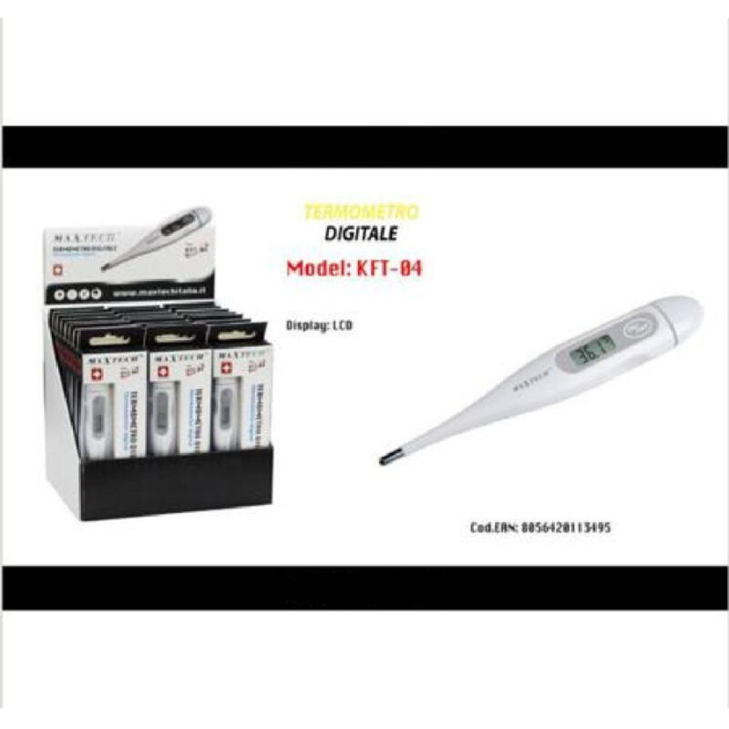 foto del prodotto trade shop traesio maxtech termometro digitale misurazione febbre misura temperatura corporea kft 04 maxtech 