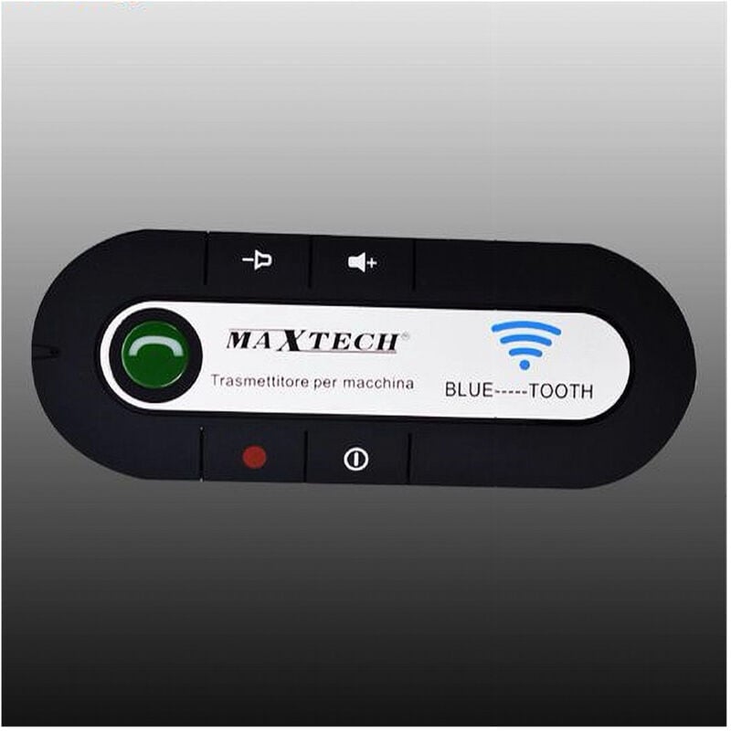 foto del prodotto trade shop traesio maxtech trasmettitore per auto macchina bluetooth microfono vivavoce speaker tra bul002 