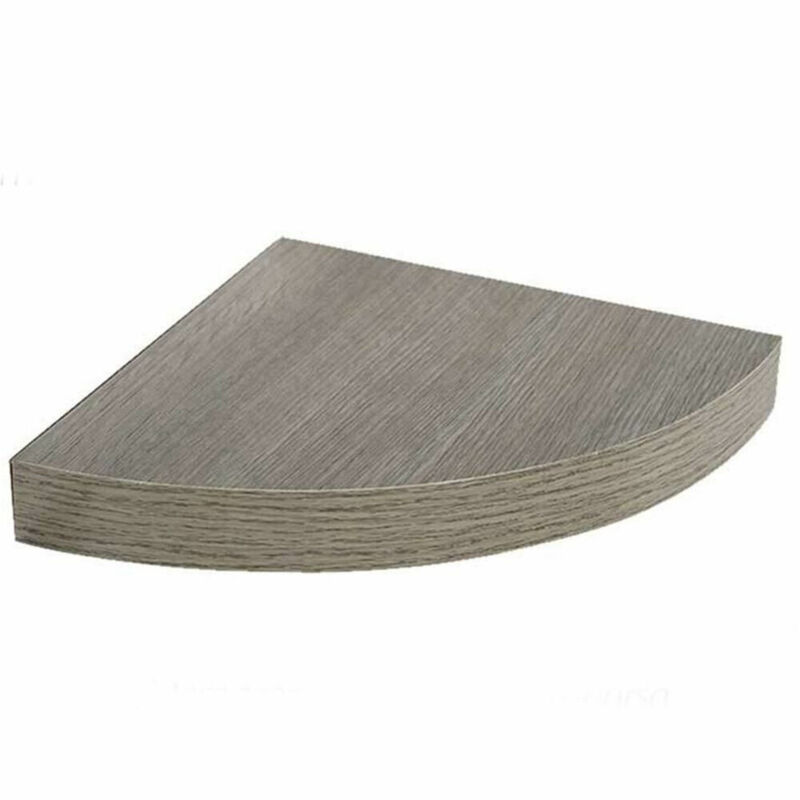foto del prodotto trade shop traesio mensola parete angolare scaffale ripiano ad angolo in legno mdf olmo 24 x 4 cm 