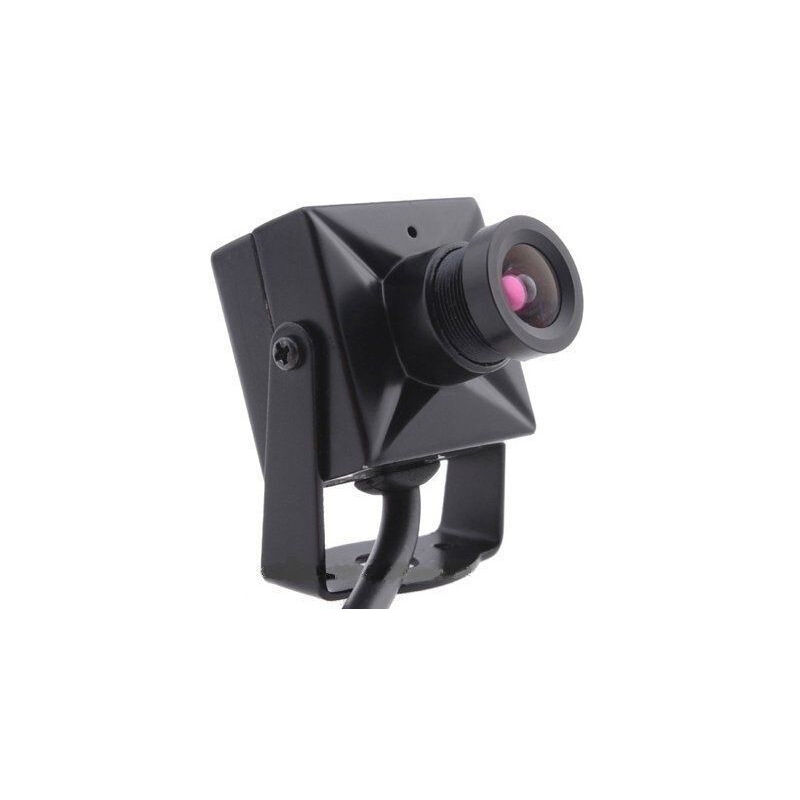 foto del prodotto trade shop traesio micro mini telecamera camera a colori audio video microfono staffa sorveglianza 