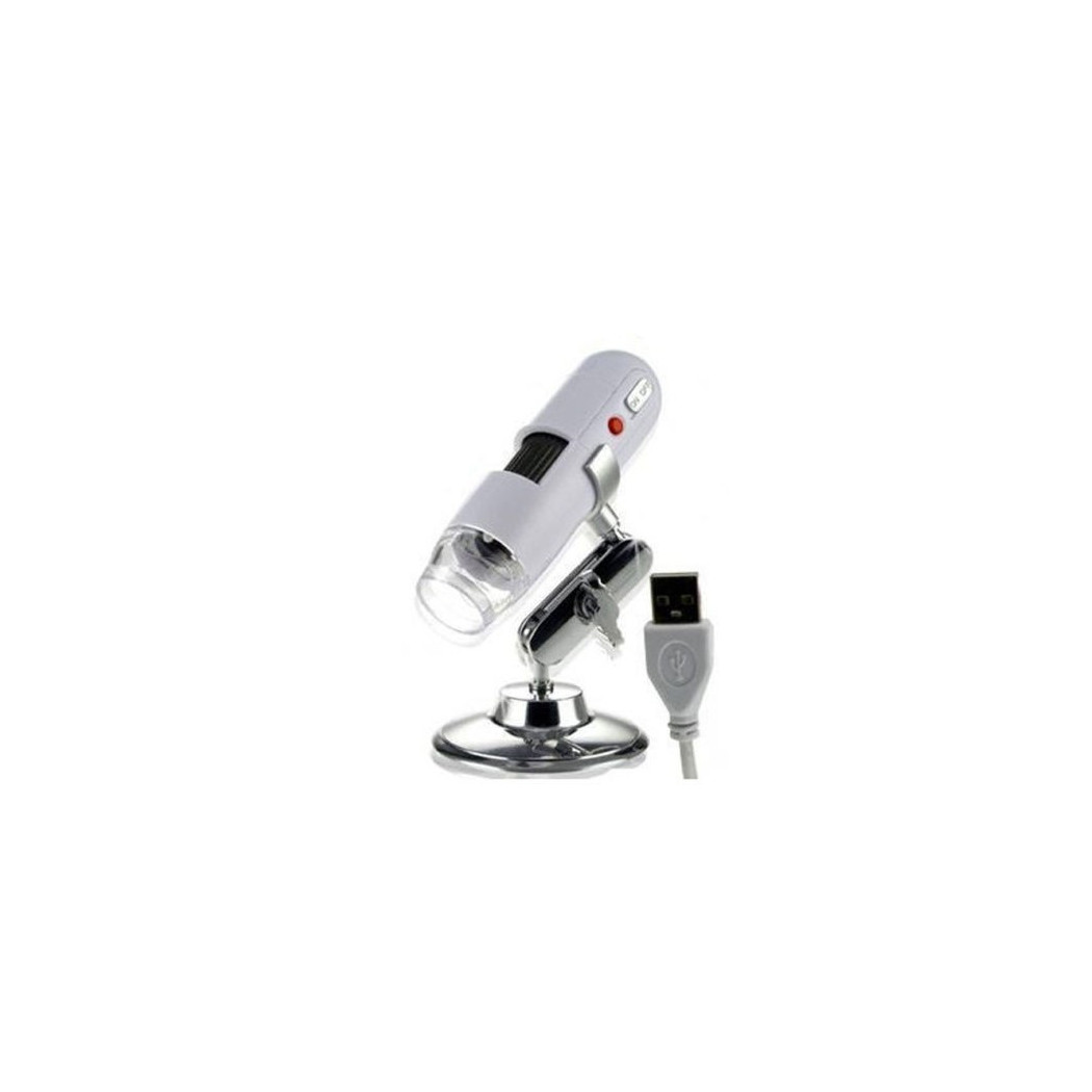 foto del prodotto trade shop traesio microscopio usb digitale 20x 400x pc notebook foto video 8 led 2.0 mpx staffa cd 