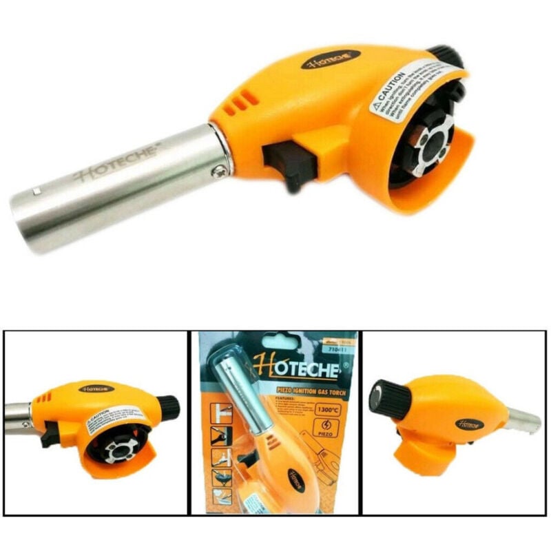 foto del prodotto trade shop traesio mini cannello bruciatore torcia a gas fiamma saldatura caramellatore flambatore 