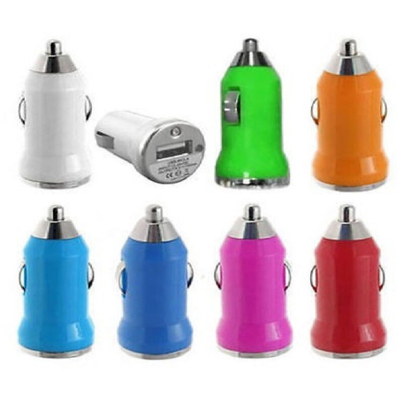 foto del prodotto trade shop traesio mini caricatore caricabatteria auto usb universale 1a smartphone accendisigari 