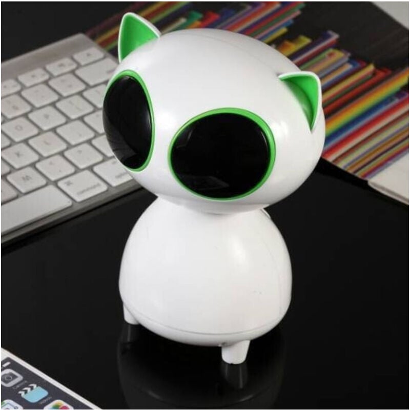 foto del prodotto trade shop traesio mini cassa amplificatore speacker per computer pc da 3w usb 5v a forma di gatto 