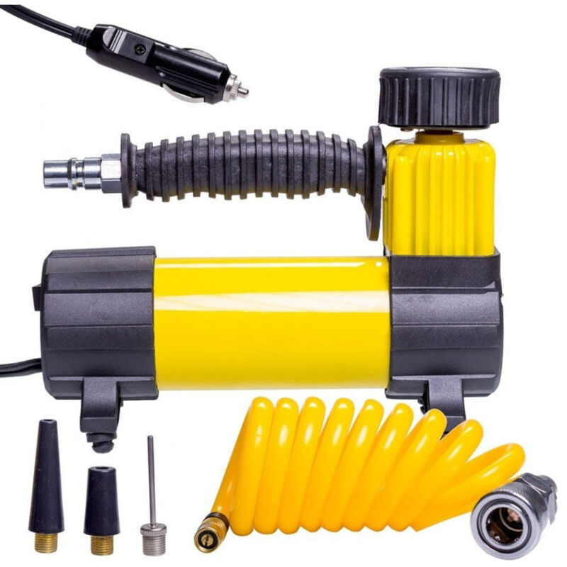 foto del prodotto trade shop traesio mini compressore aria portatile 12v gomme auto moto bici gonfiatore gonfiabili 