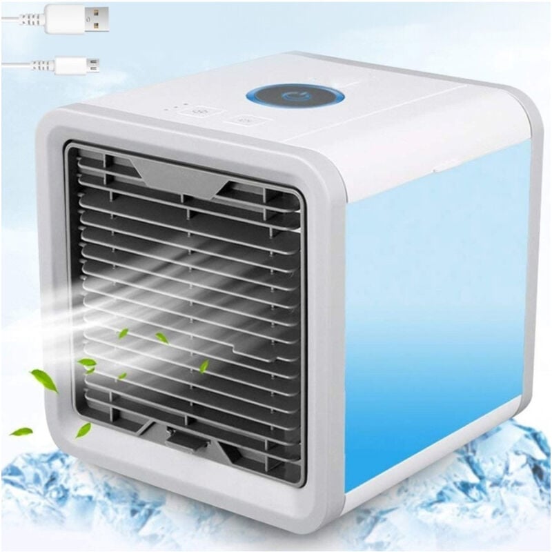 foto del prodotto trade shop traesio mini condizionatore portatile deumidificatore a acqua usb ventilatore auto led 
