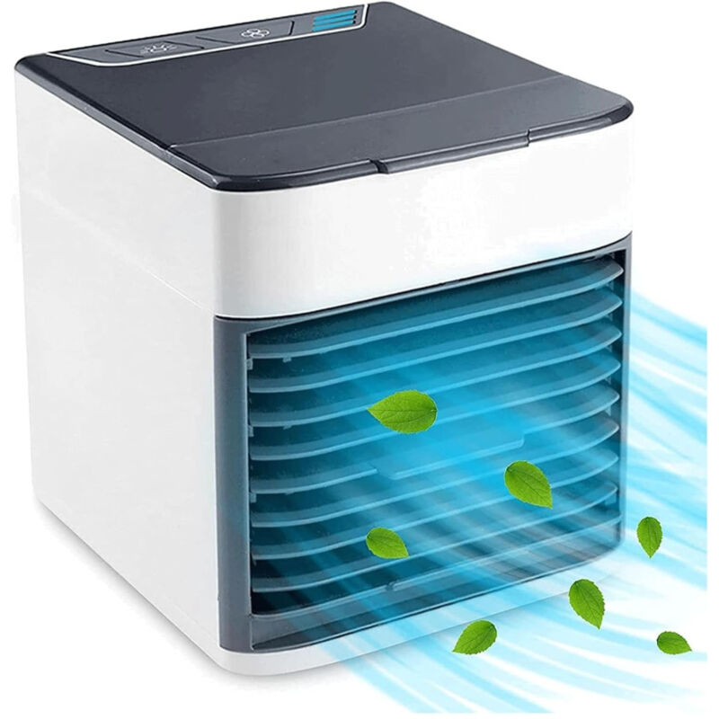 foto del prodotto trade shop traesio mini condizionatore portatile deumidificatore a ghiaccio usb ventilatore x auto 