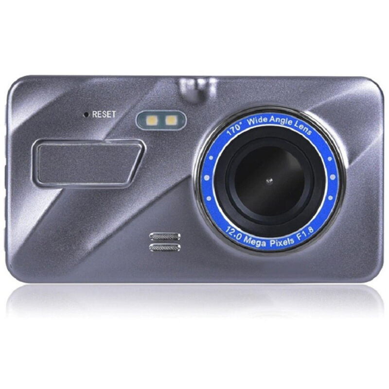 foto del prodotto trade shop traesio mini dvr telecamera videoregistratore per auto 2 telecamere super hd display 4 