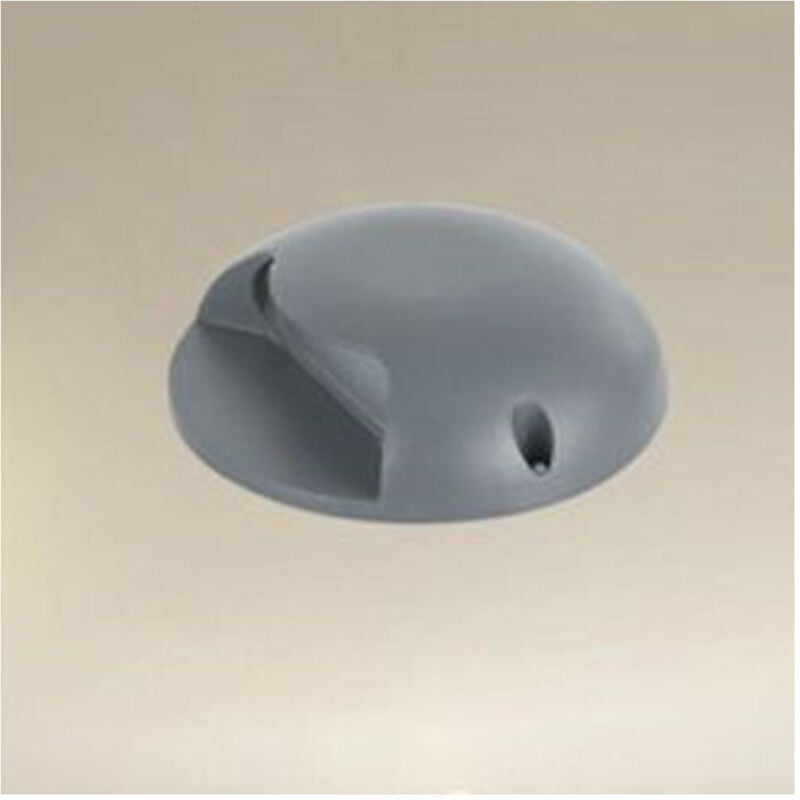 foto del prodotto trade shop traesio mini faretto segnapasso a led 4 watt rotondo grigio 440lm luce calda 3000k 33634 