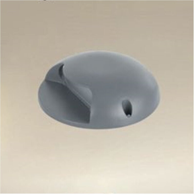 foto del prodotto trade shop traesio mini faretto segnapasso led 4 watt rotondo grigio 440lm luce naturale 4000k 33627 