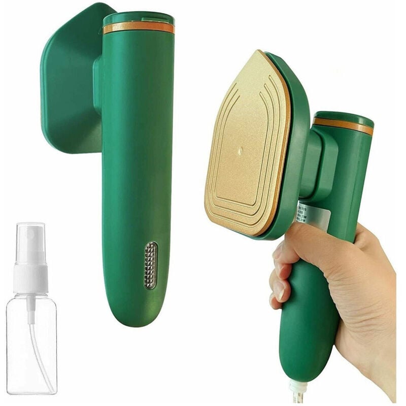 foto del prodotto trade shop traesio - mini ferro da stiro verticale stiratrice da viaggio senza vapore 350w mod. m2 -