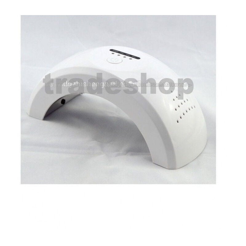 foto del prodotto trade shop traesio mini lampada uv 6 led ccfl ricostruzione unghie nail art con timer 18 w 