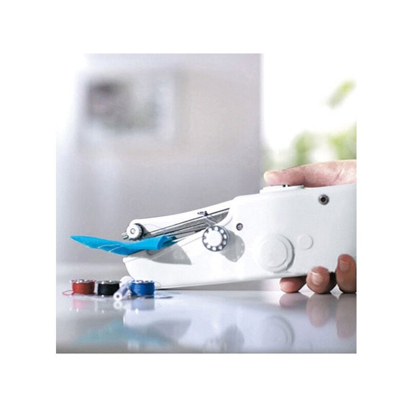foto del prodotto trade shop traesio mini macchina per cucire da cucito portatile viaggio cucitrice salva spazio 