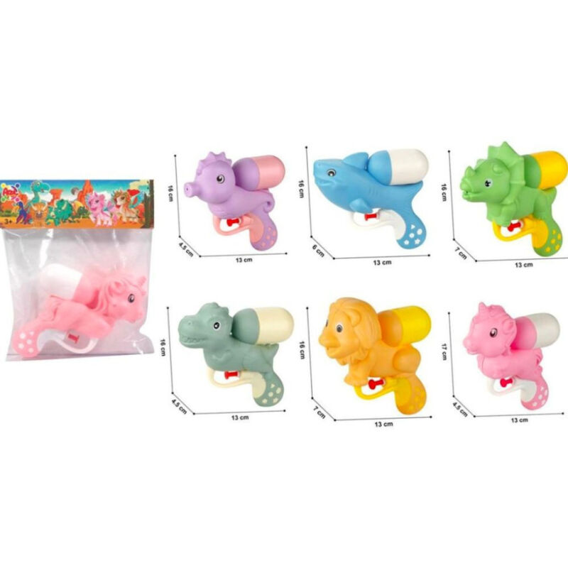 foto del prodotto trade shop traesio mini pistola ad acqua millespruzzi animali colorati gioco bambini spiaggia mare 